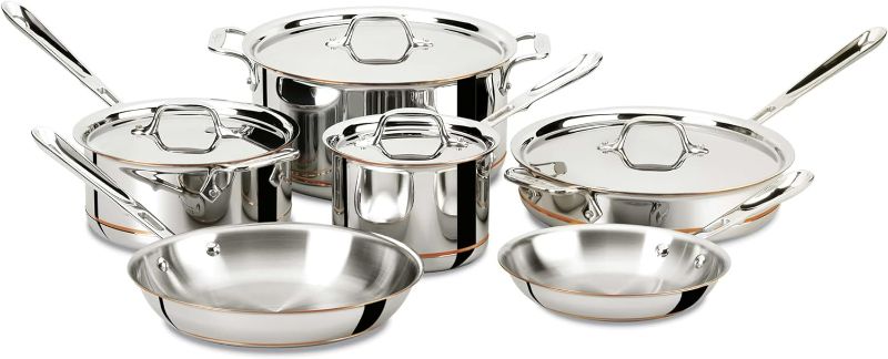 Photo 1 of (READ FULL POST) All-Clad Copper Core Cookware Set, 10 Piece