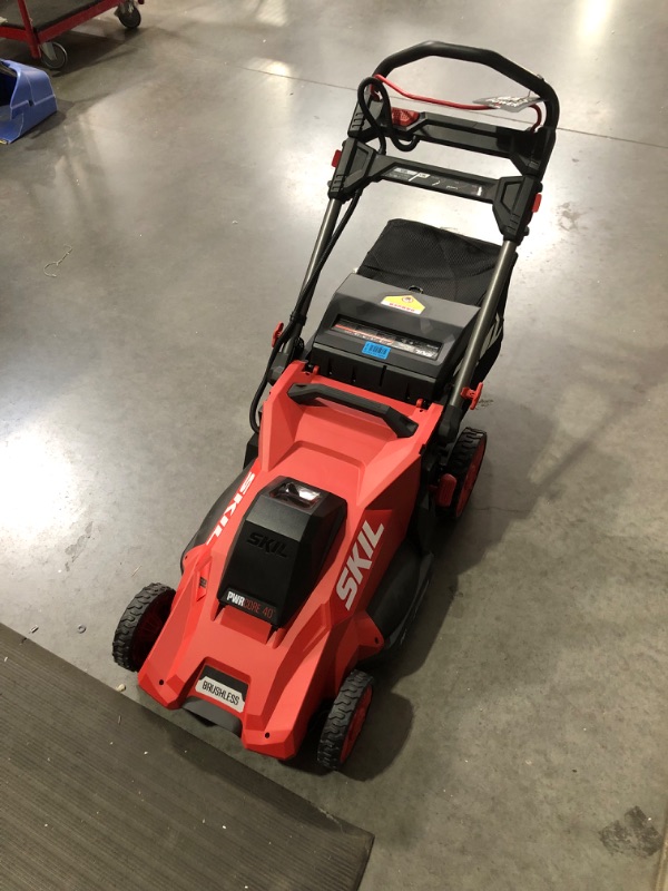 Photo 5 of ***USED - NO BATTERY OR CHARGER - UNABLE TO TEST***
SKIL PM4910-10 PWR CORE 40 20-Inch 40V Brushless Push Mower