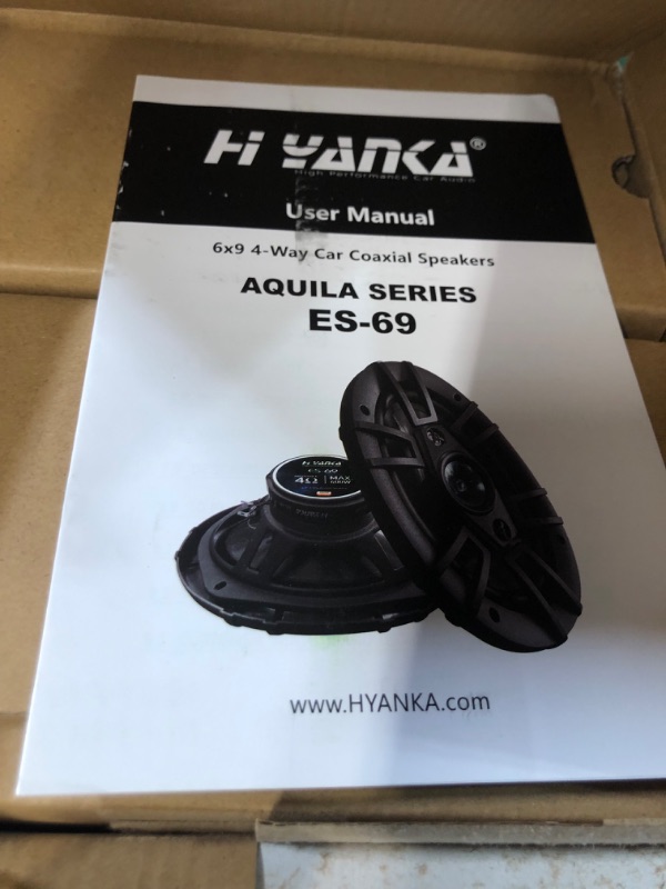 Photo 3 of H YANKA 6x9 Car Speakers,500 Watt Max 4-Way 6x9 Speakers, Professional 6x9 Speakers 