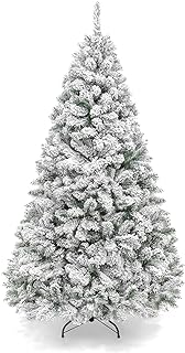 Photo 1 of *SEE NOTES*
Snow Flocked Artificial Holiday Christmas Pine Tree