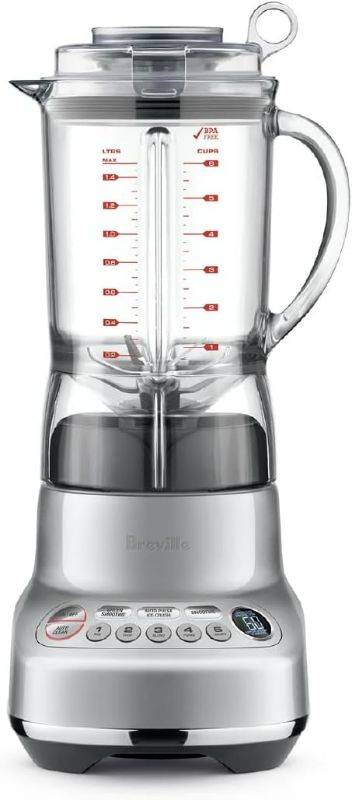 Photo 1 of ***HEAVILY USED AND DIRTY - POWERS ON - UNABLE TO TEST FURTHER***
Breville Fresh and Furious Blender, Silver, BBL620SIL, 17.2" x 8.05" x 6.9"