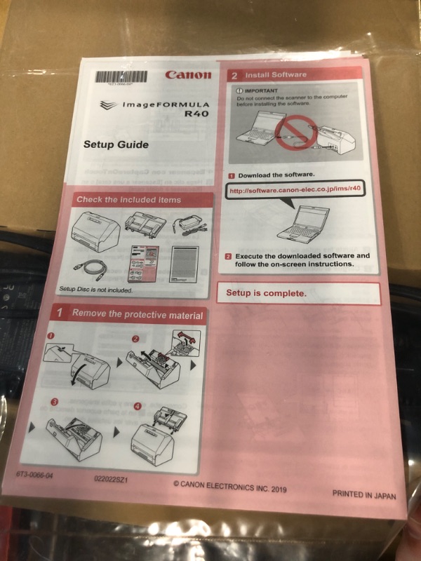 Photo 2 of Canon imageFORMULA R40 Office Document Scanner