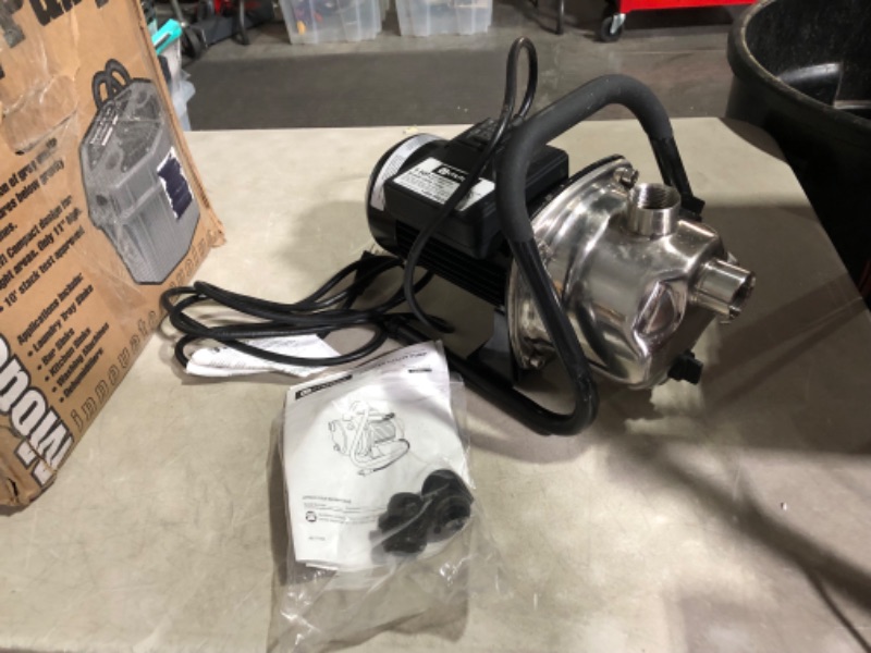 Photo 7 of ***USED - DIRTY - LIKELY MISSING PARTS - UNABLE TO VERIFY FUNCTIONALITY***
Utilitech 1-HP Stainless Steel Lawn Pump 148008