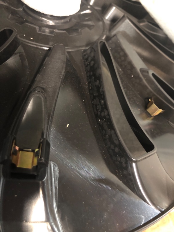 Photo 3 of ***DAMAGED - ONE OF THE WHEELS HAS CRACKED CLIPS - SEE PICTURES***
KAVANIC Fits Tesla Model Y Wheel Cover Hubcap 19 Inch Matte Black Support Logo Symmetry Design (4 PCS) Uberturbine Style 2020-2023 Model Y