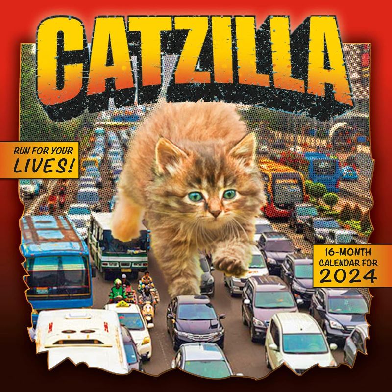 Photo 1 of 
Catzilla 2024 Wall Calendar, 16-Month Humor