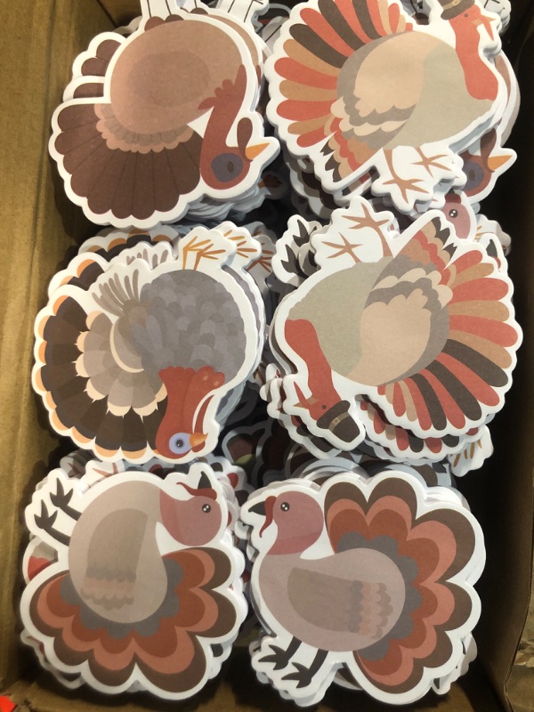 Photo 2 of 3000 Sheets Thanksgiving Turkey Sticky Notepad 150 Pad Cute Turkey Notepads Holiday  