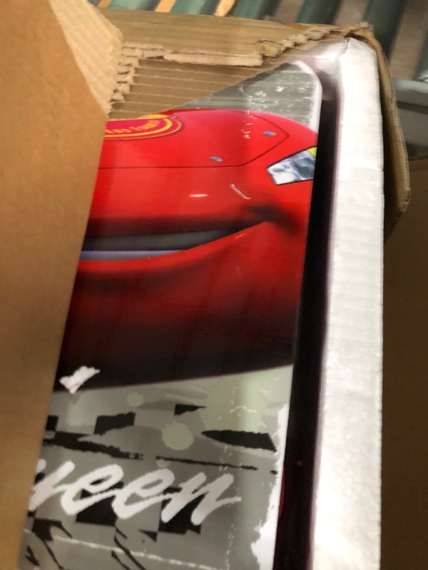 Photo 1 of Delta Children Wood Toddler Bed - Greenguard Gold Certified, Disney/Pixar Cars Disney/Pixar Cars Toddler Bed