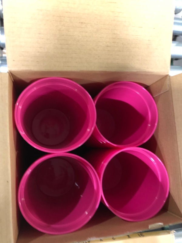 Photo 2 of  Valentines Cups Heart Cup Plastic for Kids Heart Tumblers Valentine Party Supplies Red Valentines Day Plastic Cups Valentines Tumbler for Holiday Party Supplies (48 Pieces)