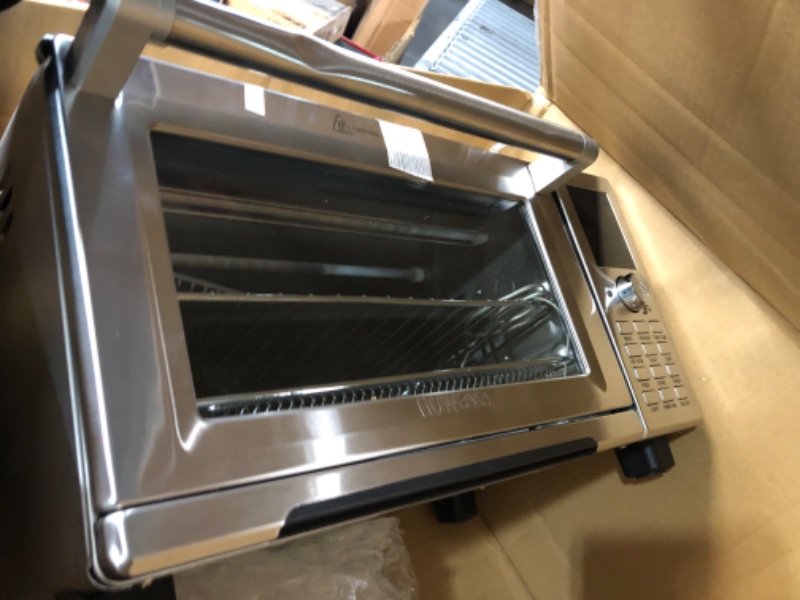 Photo 3 of **SEE NOTES/DAMAGED**
Nuwave Bravo XL Air Fryer Toaster Smart Oven, 12-in-1 Countertop Grill/Griddle Combo, 30-Qt XL Capacity