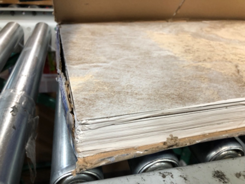 Photo 1 of Palazzo Self Adhesive 12-Inch Vinyl Floor Tiles, 20 Rectangular Tiles - 12" x 24"