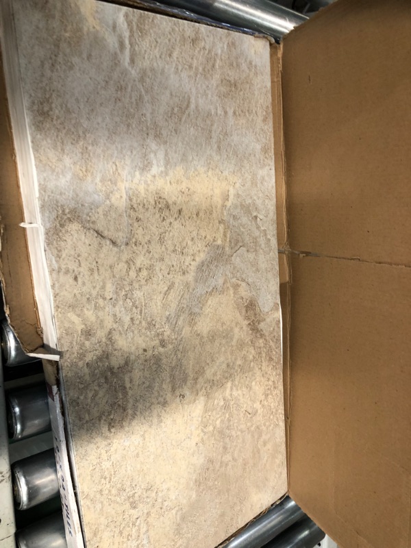 Photo 1 of Palazzo Self Adhesive 12-Inch Vinyl Floor Tiles, 20 Rectangular Tiles - 12" x 24"