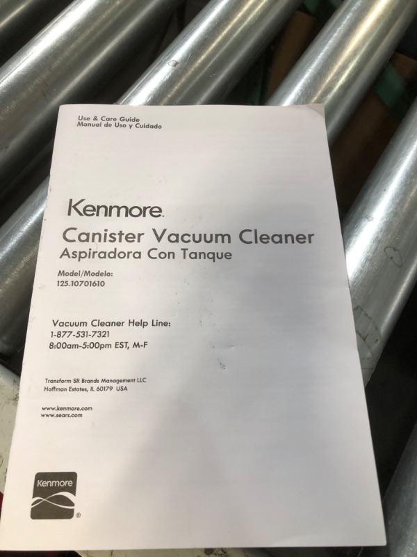 Photo 4 of Kenmore Pet-Friendly Lightweight HEPA Canister Vacuum with Variable Modes, Retractable Cord, and Pet Brush - Blue