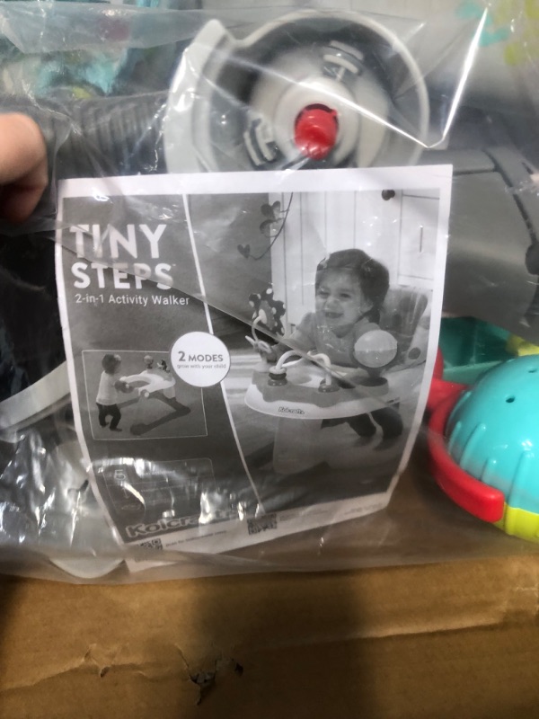 Photo 1 of ***USED - MISSING HARDWARE***
Kolcraft Tiny Steps 2-in-1 Infant and Baby Activity Baby Push Walker Foldable with Wheels, Seated or Walk-Behind
