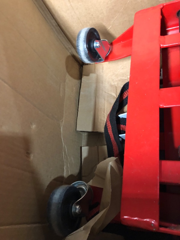 Photo 3 of AFF Heavy Duty Transmission Jack (Multiple Weight Capacities) - Constructed with High-Grade Steel, Red 450 lbs Capacity