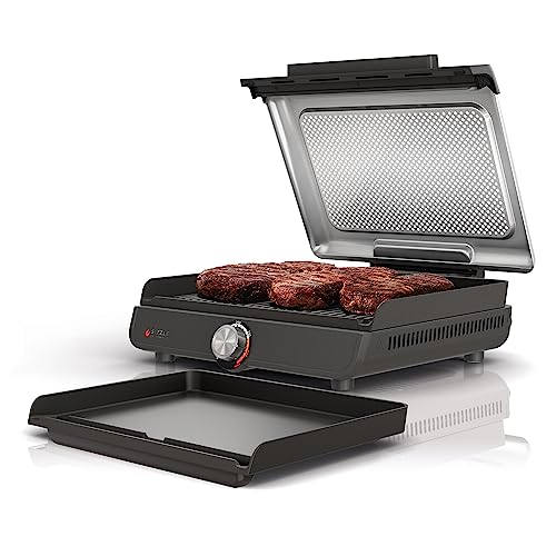 Photo 1 of **READ NOTES BELOW**Ninja GR101 Sizzle Smokeless Indoor Grill & Griddle, 14'' Interchangeable Nonstick Grill and Griddle Plates