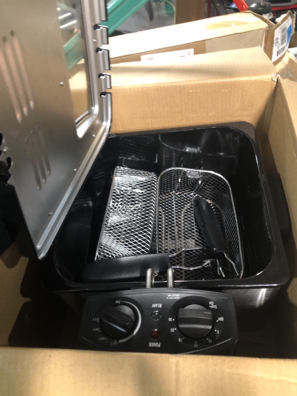 Photo 2 of ***DOES NOT HAVE POWER CORD UNABLE TO TEST***
Hamilton Beach Deep Fryer with 2 Frying Baskets