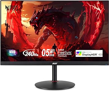 Photo 1 of acer Nitro 27" WQHD 2560 x 1440 PC Gaming IPS Monitor 240hz