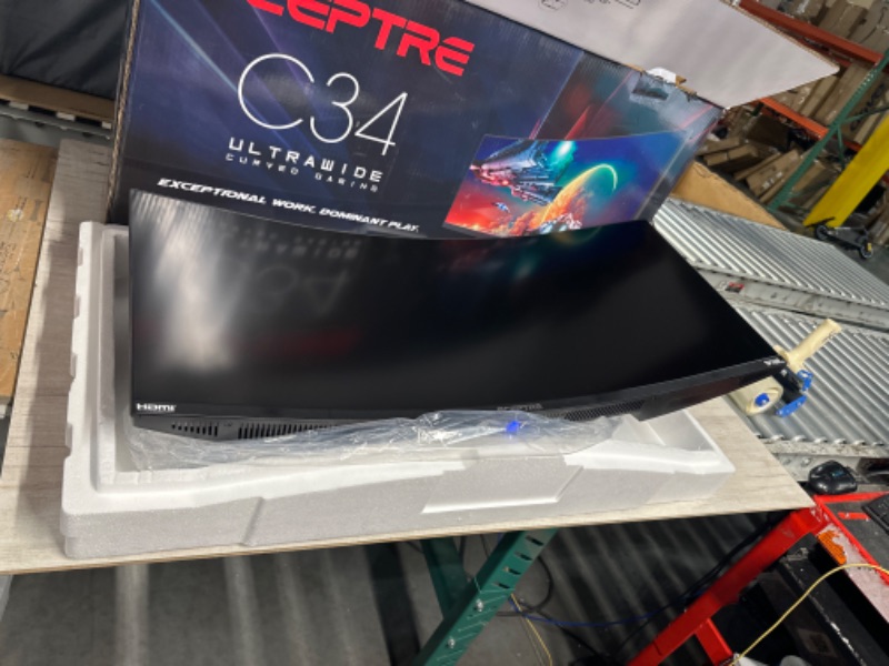 Photo 2 of Sceptre 34-Inch Curved Ultrawide WQHD Monitor 3440 x 1440 R1500 up to 165Hz 