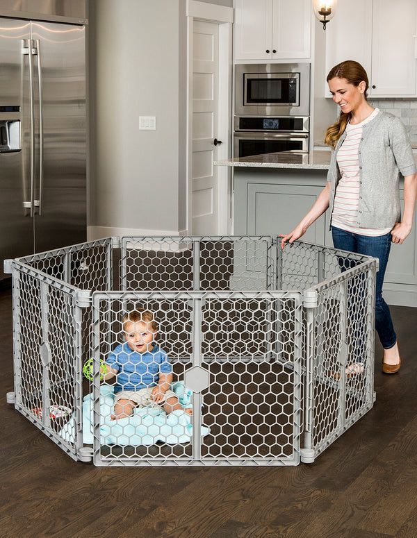 Photo 1 of (READ FULL POST) Regalo Plastic 192-Inch Super Wide Adjustable PET/BABY Gate and Play Yard with Door, 2-in-1