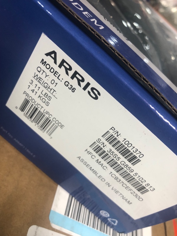 Photo 1 of ARRIS Surfboard G36 DOCSIS 3.1 Multi-Gigabit 