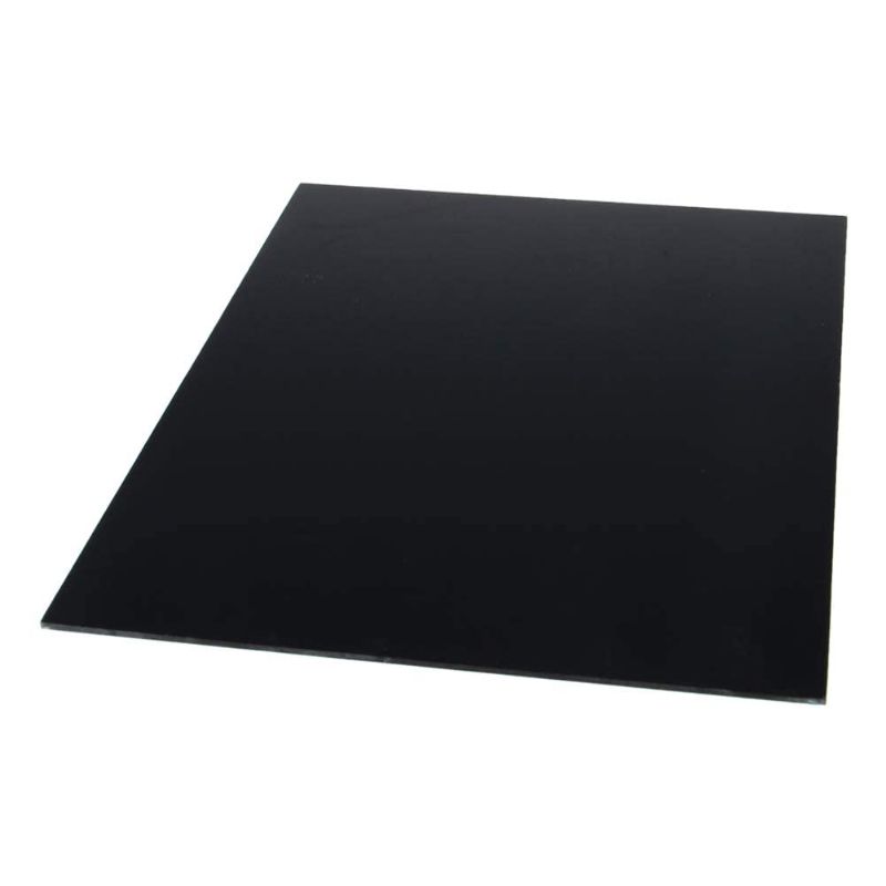 Photo 1 of (stock photo for sample only) - Fielect Black Acrylic Sheet 16.38"x11.58"x 0.08" Cast Plexiglass A3 Black Plexiglass