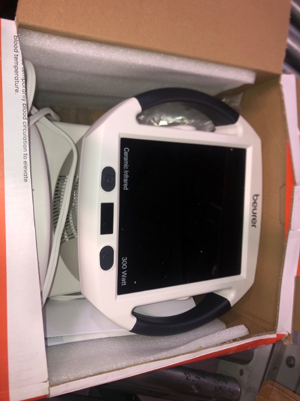 Photo 1 of Beurer IL50 Infrared Heat Lamp, Red Light Heat Device (Portable), for Muscle Pain and Pain Relief, for Cold Relief, Improves Blood Circulation, 300W, Safety-Features