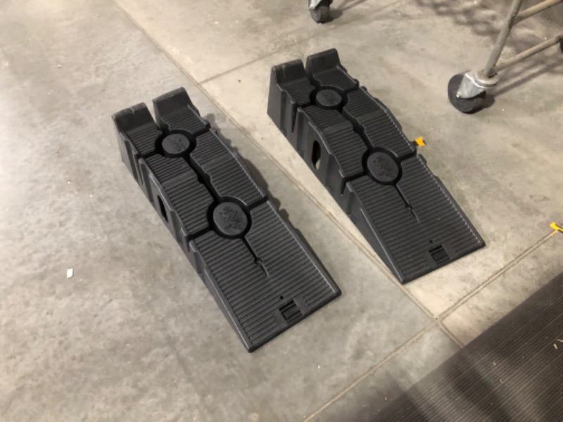 Photo 5 of ***DAMAGED - PLASTIC GOUGED - SEE PICTURES***
RhinoGear 11909ABMI RhinoRamps Vehicle Ramp - Pair (12,000lb. GVW Capacity) Frustration-Free Packaging