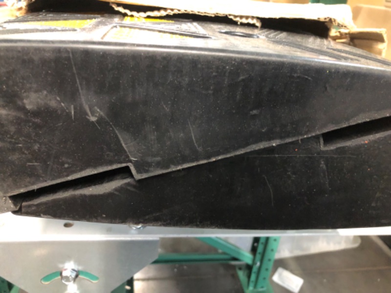 Photo 1 of Pyle Car Vehicle Curbside Driveway Ramp - 2PC Heavy Duty Rubber Threshold Bridge Track Curb Ramp, for Loading Dock, Garage, Sidewalk, Truck, Scooter, Bike, Motorcycle, Wheelchair Mobility PCRBDR45