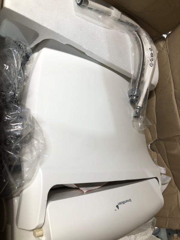 Photo 1 of ***USED - ACCESSORIES AND HARDWARE MISSING - UNABLE TO TEST***
SmartBidet SB-2000 Electric Bidet Seat for Round Toilets - Electronic Heated