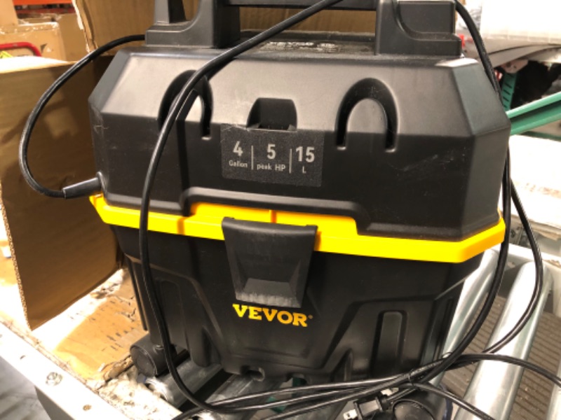 Photo 2 of **MISSING PARTS**
VEVOR Wet Dry Vac, 4 Gallon, 5 Peak HP, 3 in 1 Shop Vacuum 