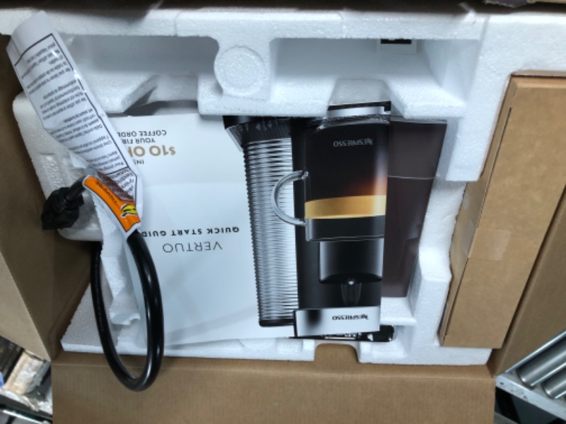 Photo 4 of ***USED - POWERS ON - UNABLE TO TEST FURTHER***
Nespresso Vertuo Coffee and Espresso Machine by De'Longhi Machine + Capsule Set Black