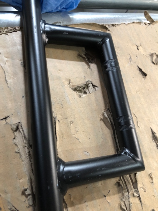 Photo 1 of AnXin Motorcycle 7/8" Handlebar Cafe Racer Box Window Attack Style Handlebars 22MM Universal For Cruiser Bobber Custom Application Black