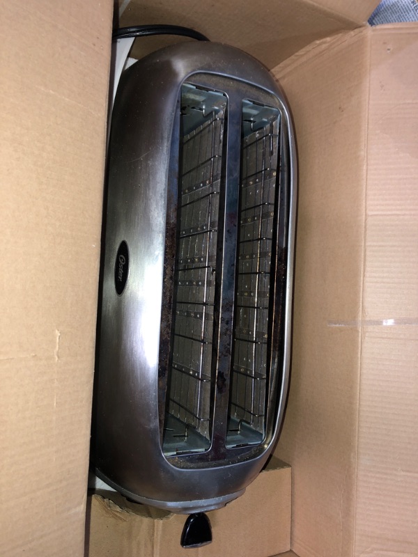 Photo 1 of (PARTS ONLY) - NON REFUNDABLE - Oster Long Slot 4-Slice Toaster, Stainless Steel (TSSTTR6330-NP)