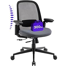 Photo 1 of COLAMY Mesh Office Chair, Ergonomic Mid Back Computer Executive Desk Chair with 3D Armrests, Slide Seat, Tilt Lock and Lumbar Support for Working, Studying, Gaming, 3084 Black
