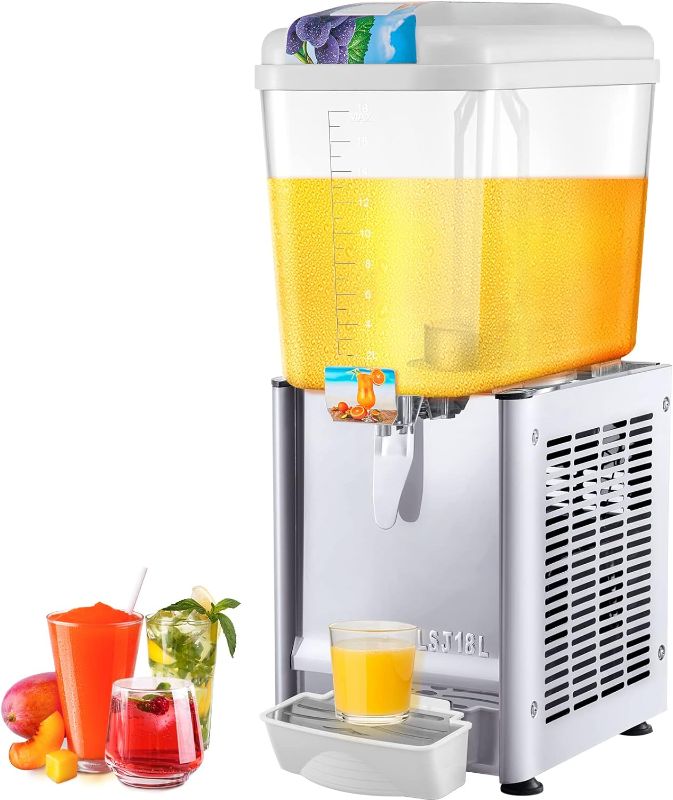 Photo 1 of 110V Commercial Beverage Dispenser,4.8 Gallon 18L Juice Dispenser Commercial,