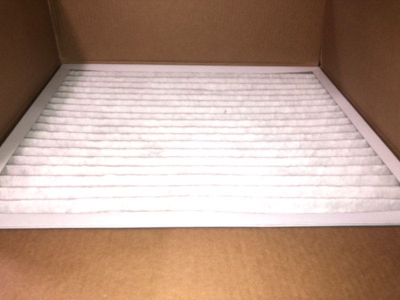 Photo 2 of Aerostar 20x20x1 MERV 8 Pleated Air Filter, AC Furnace Air Filter, 6 Pack (Actual Size: 19 3/4" x 19 3/4" x 3/4")