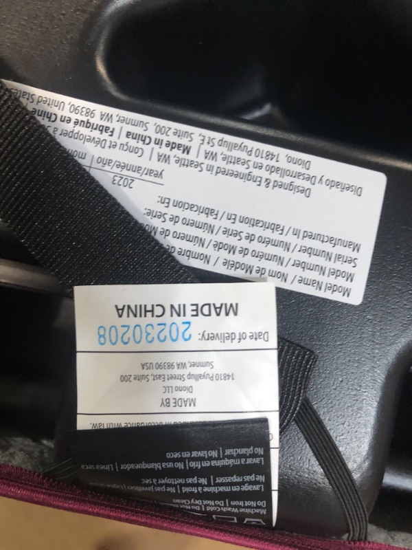 Photo 2 of Diono Solana 2 XL 2022, Dual Latch Connectors, Lightweight Backless Belt-Positioning Booster Car Seat, 8 Years 1 Booster Seat, Pink NEW! LATCH Connect Single Pink