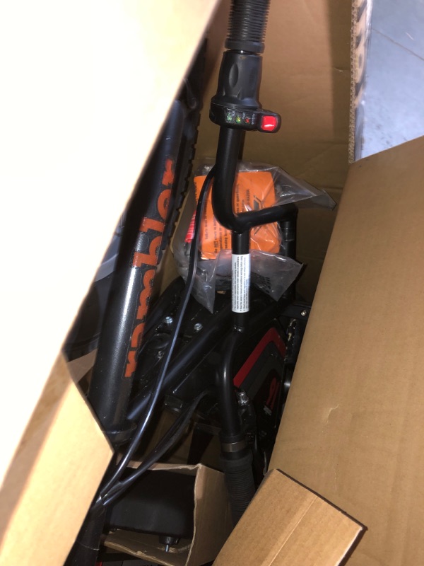 View 3 of Razor Rambler 16 – 36V Electric Minibike with Retro Style, Up to 15.5 MPH, Up to 11.5 Miles Range, Wide, Rugged 16" Air-Filled Tires, Powerful 350 Watt Hub-Driven Motor Black Minibike