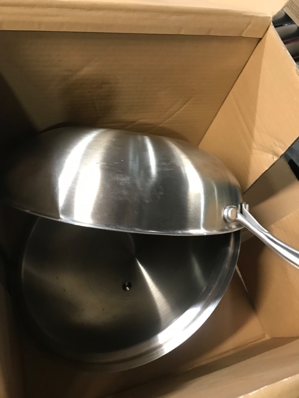 Photo 2 of  Wok Pan - Non-Stick Stainless Steel Stir Fry Pans With Domed Lid 