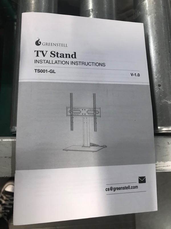 Photo 3 of Greenstell TV Stand with Power Outlet, Universal TV Mount Stand for 27-65 inch TVs