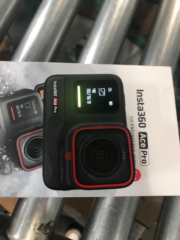 Photo 1 of Insta360 Ace Pro - Waterproof Action Camera Co-Engineered with Leica, Flagship 1/1.3" Sensor, 8K24, 4K120fps, 48MP, Bundle Includes 128GB Card
