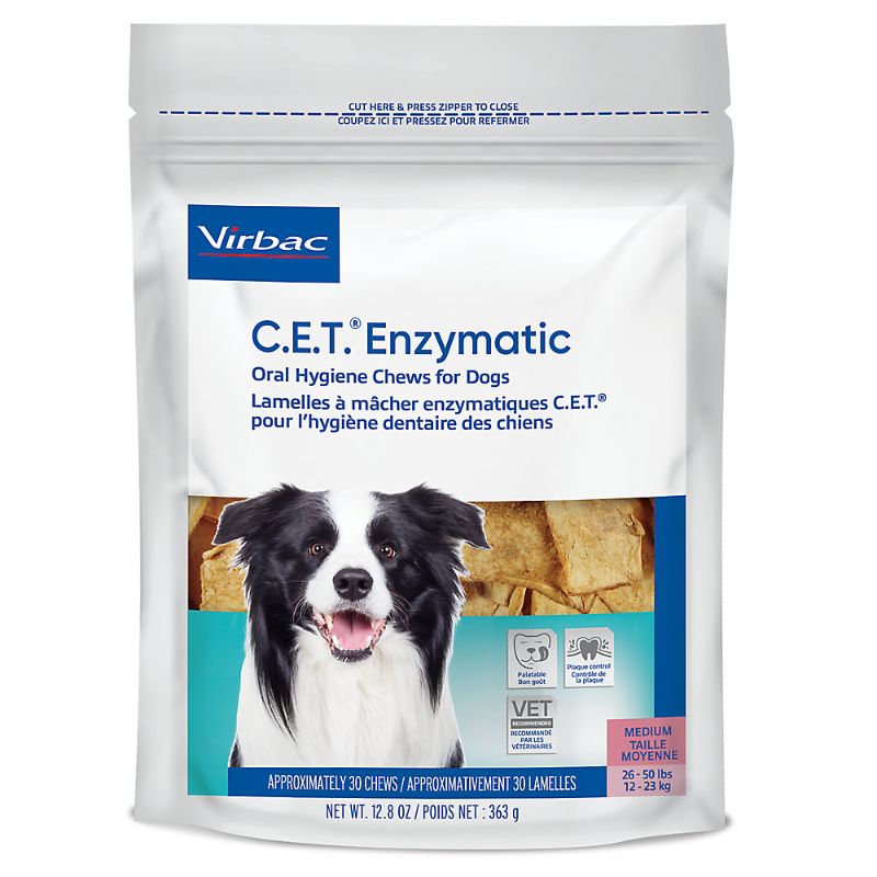 Photo 1 of ***EXP 10-2026***C.E.T. Enzymatic Oral Hygiene Chews for Dogs Large