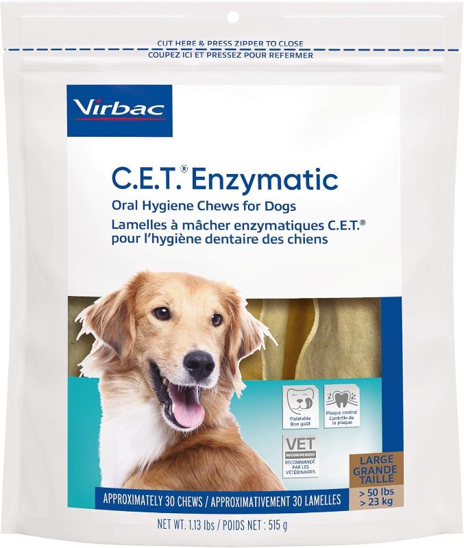 Photo 1 of ***EXP 09-2026***Enzymatic Oral Hygiene Chews for Dogs, beef, 1.13 pounds