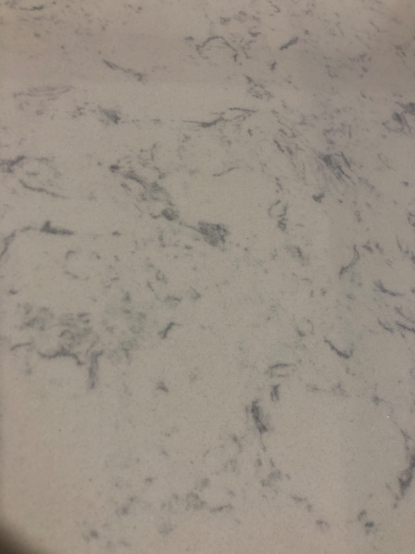 Photo 1 of allen + roth Brookview 36-in Slate Blue Undermount Single Sink Bathroom Vanity with Carrara Engineered Marble Top