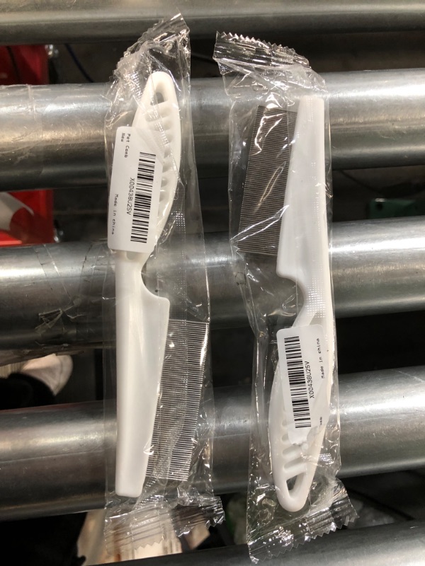 Photo 1 of Professional Stainless Steel Detangling Pet Comb for Dogs and Cats - Your Go-To Grooming Solution! Sided Pet Hair (2pack)