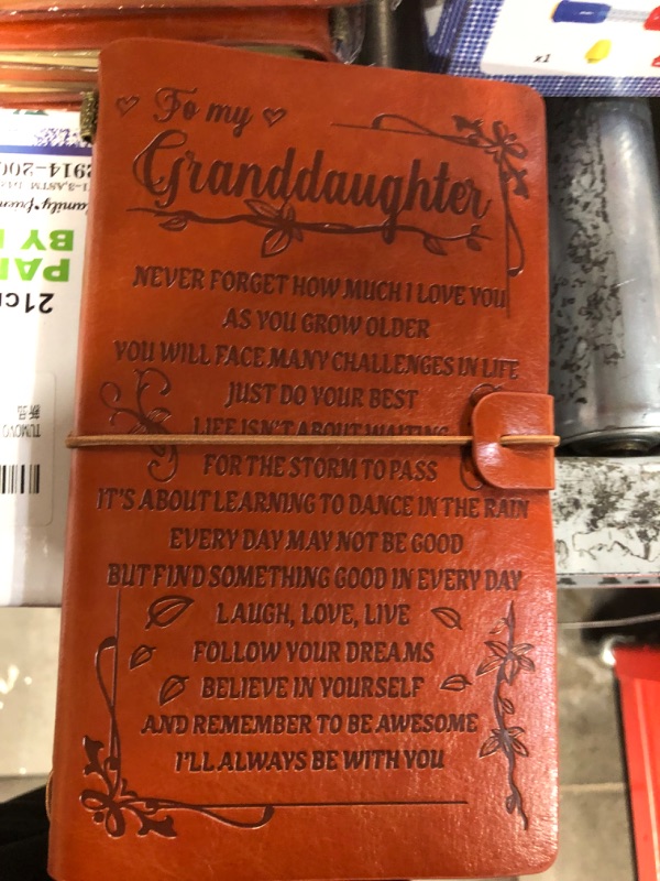 Photo 1 of Bundle of 2** To My Granddaughter Leather Journal 