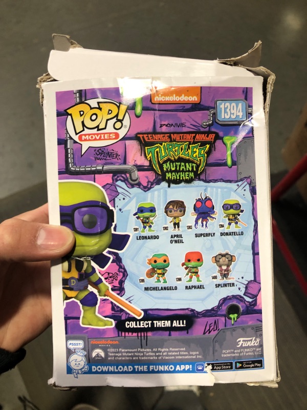 Photo 1 of *READ NOTES* FOR PARTS ONLY
Funko Pop! Movies: Teenage Mutant Ninja Turtles: Mutant Mayhem - Donatello