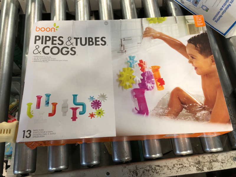 Photo 1 of Boon BUNDLE Building Toddler Bath Tub Toy with Pipes, Cogs and Tubes for Kids Aged 12 Months and Up, Multicolor (Pack of 13)