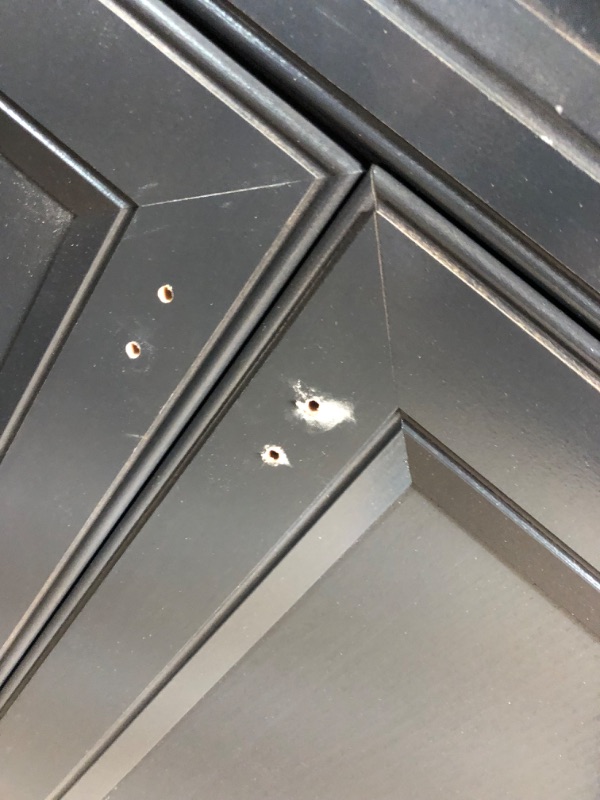 Photo 1 of ***some of the doors are separating**see pictures***** Diamond NOW Goslin 48-in Storm Gray Bathroom Vanity Base Cabinet without Top
