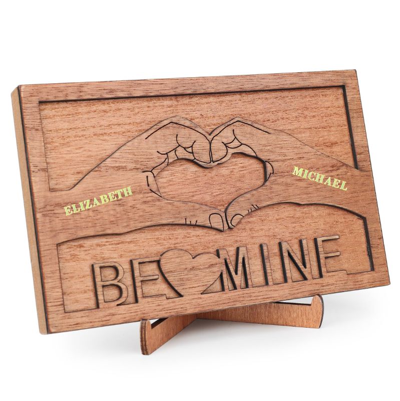 Photo 1 of **bundle of 2**AKEROCK Personalized Valentines Gifts for Him Her Couple, Wood